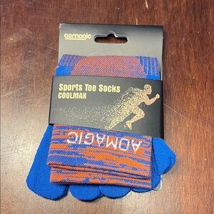 AoMagic Sports Toe Socks COOLMAX – New in Package